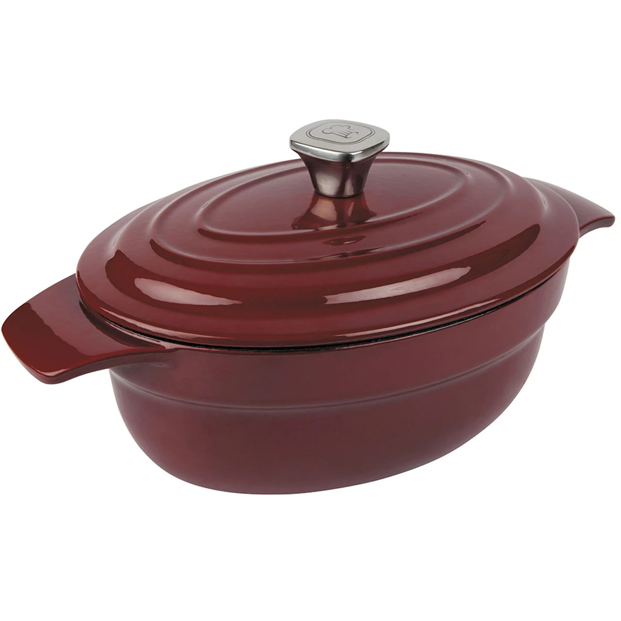 Casserole with lid Rondell Noble Red (3,0 L) RDI 705in Casseroles from