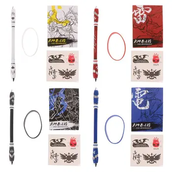 

Non Slip Coated Spinning Pen Ballpoint Rolling Finger Rotating Playing Gaming Blue Ink Student School Creative Ballpoint Pens