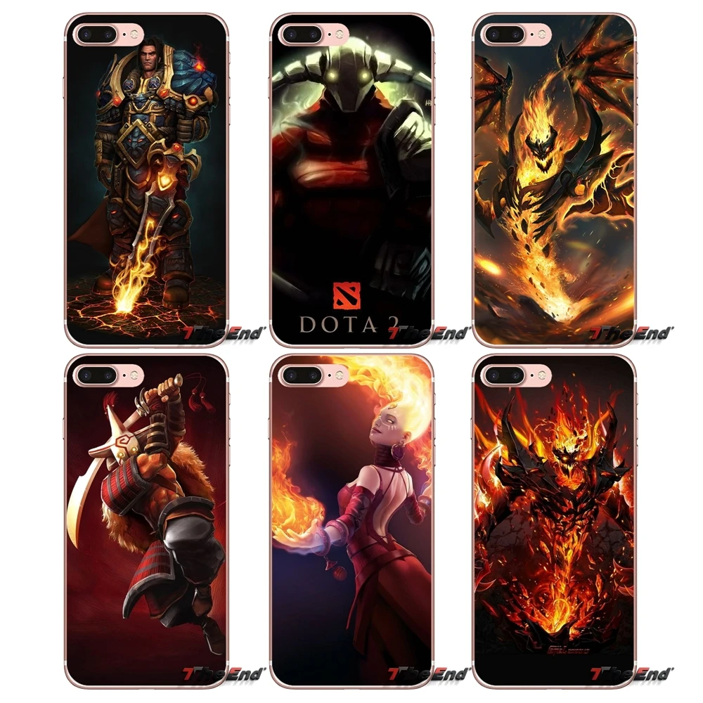 Для iPhone X 4 4S 5 5S 5C SE 6 6S 7 8 Plus Samsung Galaxy J1 J3 J5 J7 A3 A5 2016 2017 мягкие прозрачные чехлы dota 2