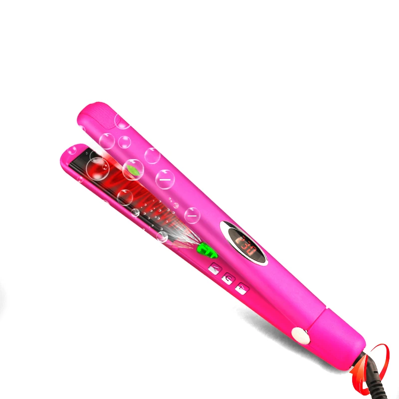 Отрицательные ионы функция Flat Iron Турмалин Керамика пластины Professional Выпрямитель для волос черный Выпрямители