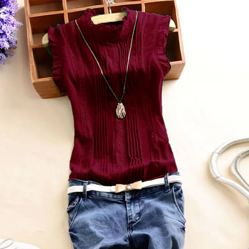 Womens Tops And Blouses Office Lady Casual Summer Blouse Top Retro Women Reffle Shirt Chiffon Blouse S-XL Womens Tops And Blouses Office Lady Casual Summer Blouse Top Retro Women Reffle Shirt Chiffon Blouse S-XL