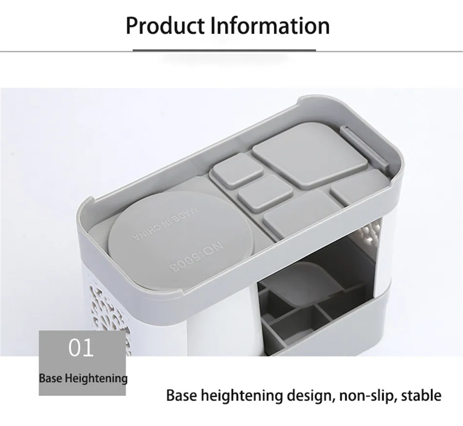 BAISPO Пластик креативный держатель для зубной щетки подставка для зубной пасты многофункциональный предметы домашнего обихода съемный наборы аксессуаров для ванной комнаты