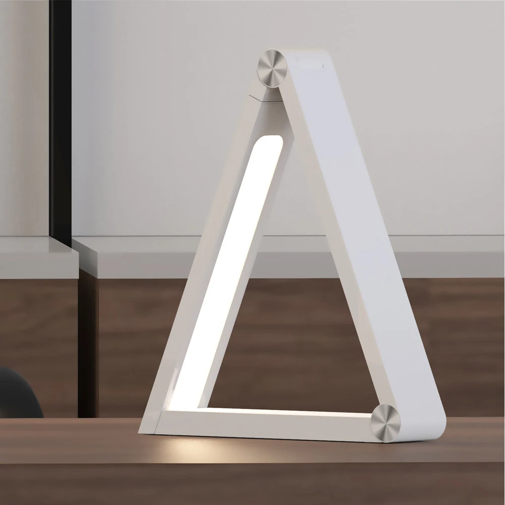 

Triangle Led Home Foldable Dimming Wireless Charging Desk Working Light Night Learning Decoration Table Lamp Control