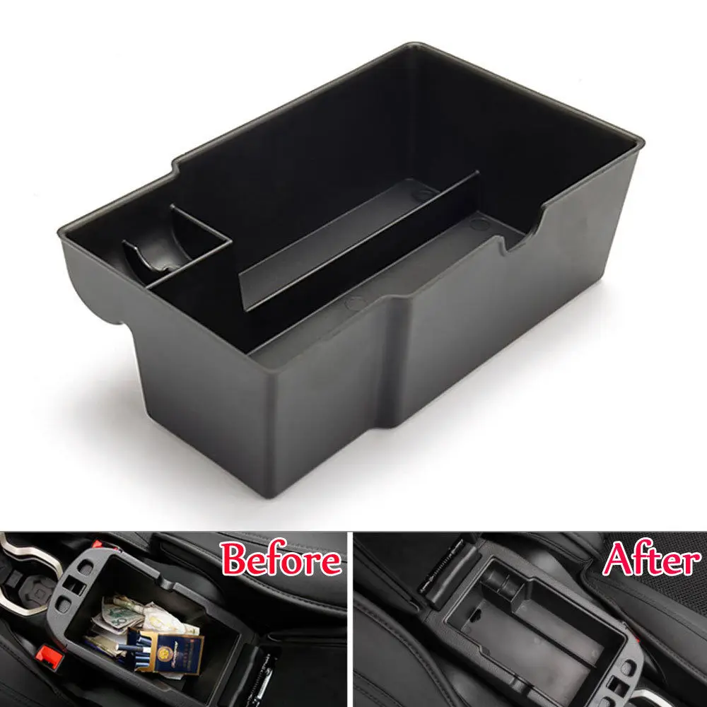 

BBQ@FUKA 1Pc Center Console Armrest Secondary Storage Box Pallet Trim Car Container Accessories Fit For Jeep Renegade 2015-2016