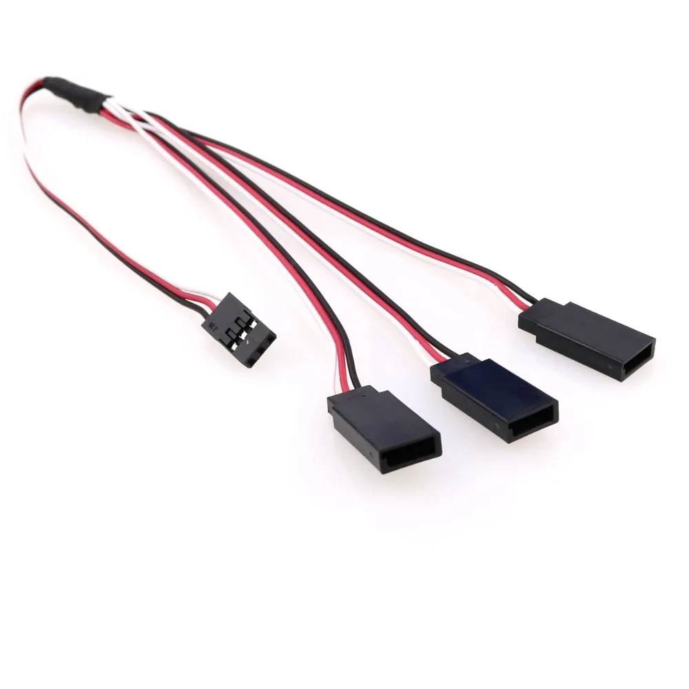 

2 Pairs 3 in1 30cm RC servo Y extension cable DuPont cable Jr Futaba RC receiver CH123456 signal cable, ESC cable sub-wiring