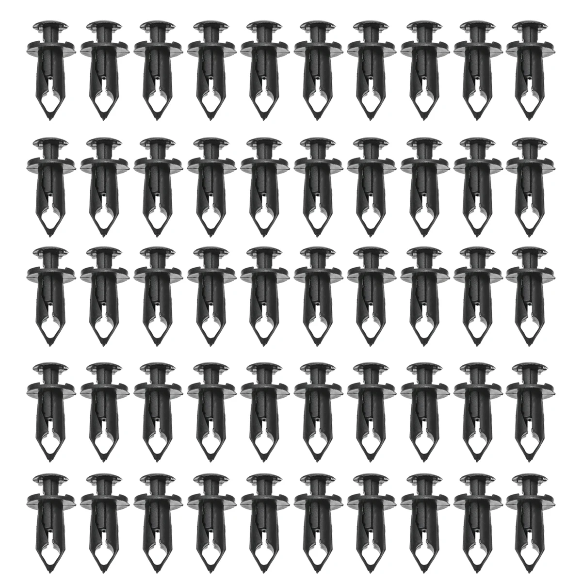50pcs 8mm 5/16" Black Nylon Plastic Fender Rivet Clip 293150089 For Can Am Maverick Commader ATV UTV