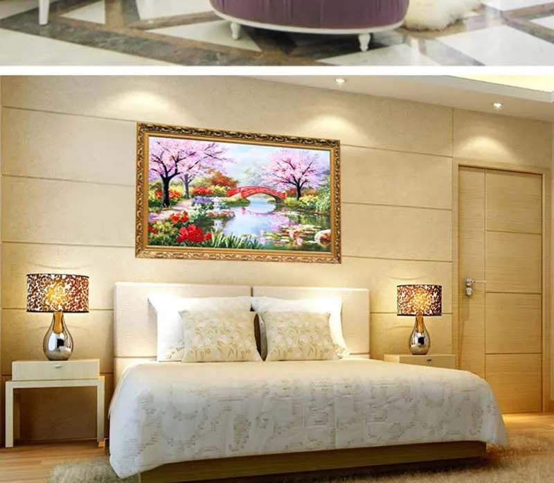Новое поступление Рукоделие 3d Набор для вышивки крестом незаконченная вышивка лентой Картина первая любовь вишневый цвет модный домашний декор