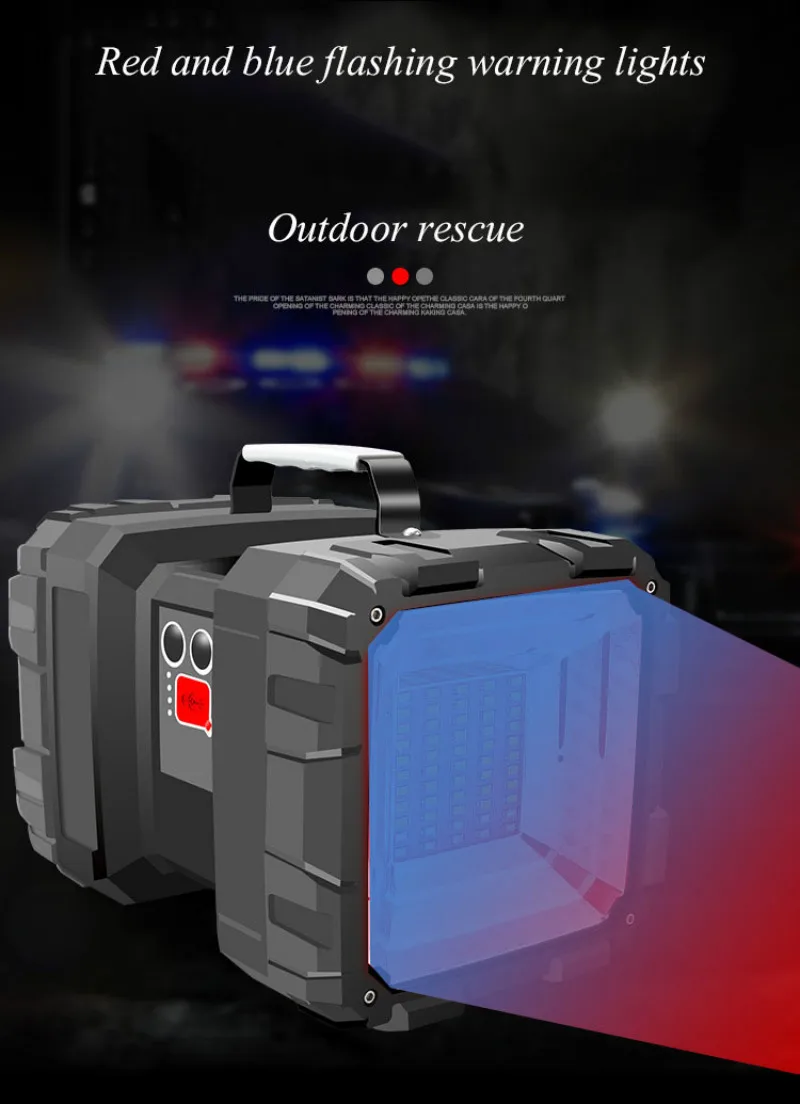  ABS Double-sided Head Glare Portable Light USB Charging Super Bright Long-range Multi-function Household  Camping  Flashlight