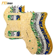 Pleroo Guitar Parts pickguard For Fender US Player Telecaster Tele Deluxe Guitar Pick guard With P90 humbucker Scratch Plate Pleroo Guitar Parts pickguard For Fender US Player Telecaster Tele Deluxe Guitar Pick guard With P90 humbucker Scratch Plate
