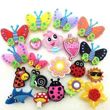 20 шт ПВХ пирсинг для пупка Цветы Аксессуары для обуви обувь Подвески украшения для обуви для детей с рисунком «крокодил» браслет, подарок для детей