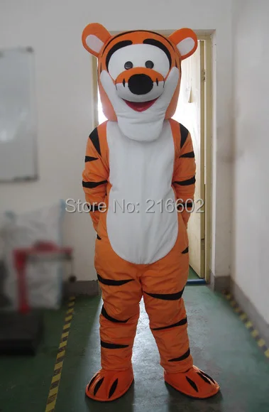 Высокое качество тигра маскоты костюм мультфильм талисман костюм персонаж косплей костюм