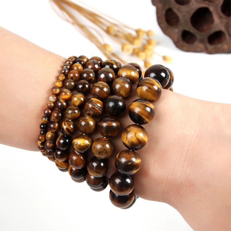 

Tiger Eye Bead Bracelet Natural Stone Buddha Bracelets Bangles Buddha Bracelet Men Beads Bracelets For Women Dropshipping