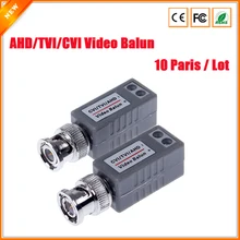CCTV витой BNC 1 канал Пассивный TVI CVI AHD видео балун трансивер 10 пар/лот Коаксиальный CAT5 камера UTP кабель коаксиальный адаптер