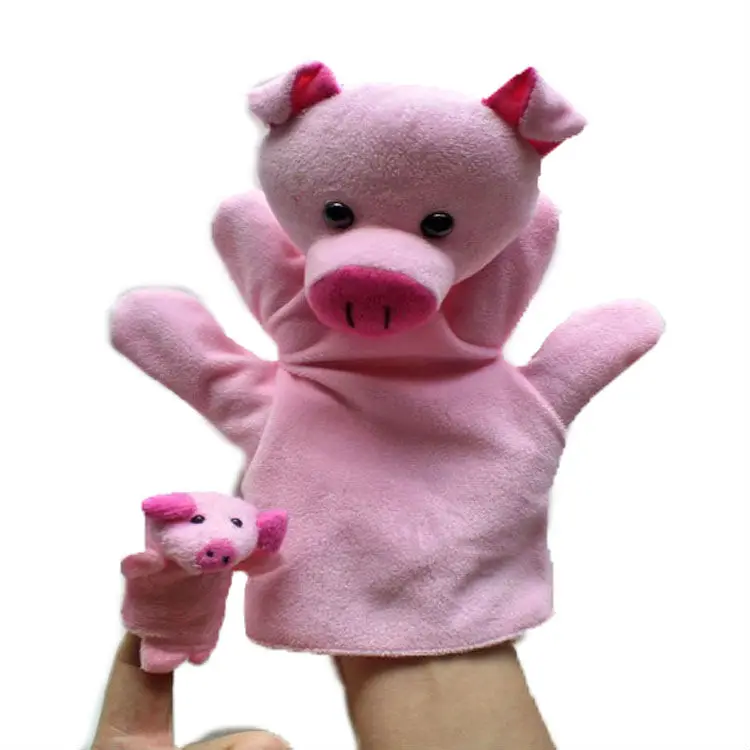 Chinese Zodiac Pig 10pcs/lot Baby Plush Toy,Story Talking Props,Stuffed Dolls( Set of Hand