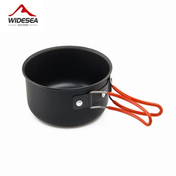 Widesea camping tableware cup bowl outdoor cooking set camping cookware travel tableware pincin set hiking cooking utensils 5