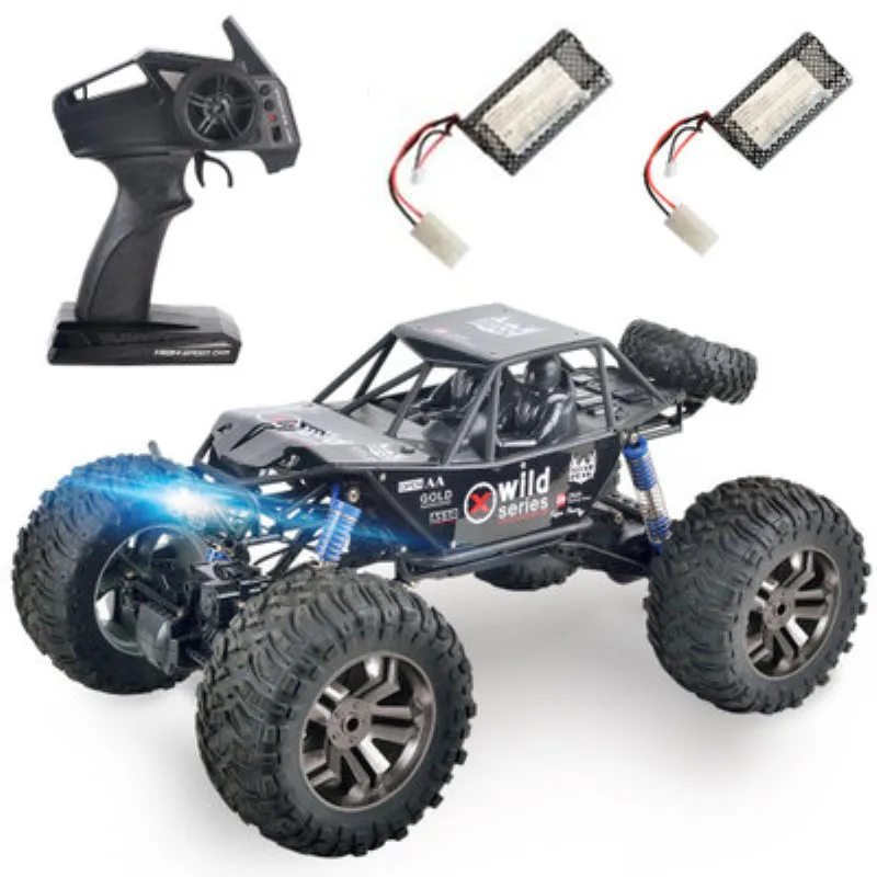 

extra 2 battery 1/8 scale RC rock climbing Car 2.4G 48cm Remote Control Simulation waterproof spring dumping car kids best Gift