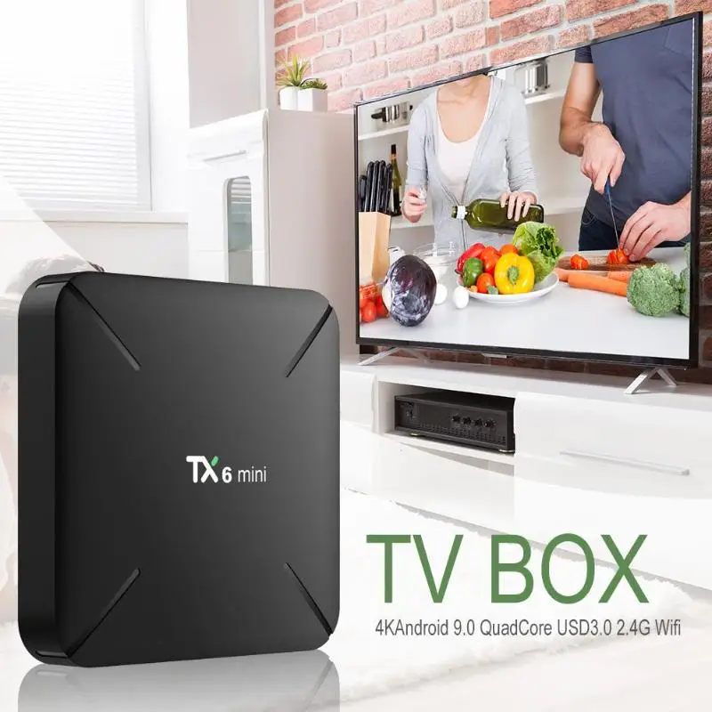 TX6 Android 9,0 tv Box 2G+ 16G Allwinner H6 четырехъядерный 2,4G WiFi телеприставка