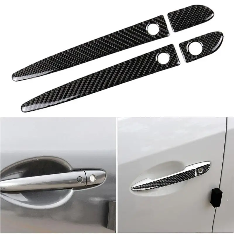

2019 Auto Panel Frame Car Interior Stickers r Carbon Fiber Door Handle Cover Trim Sticker for Mazda CX-5 Car Decoration