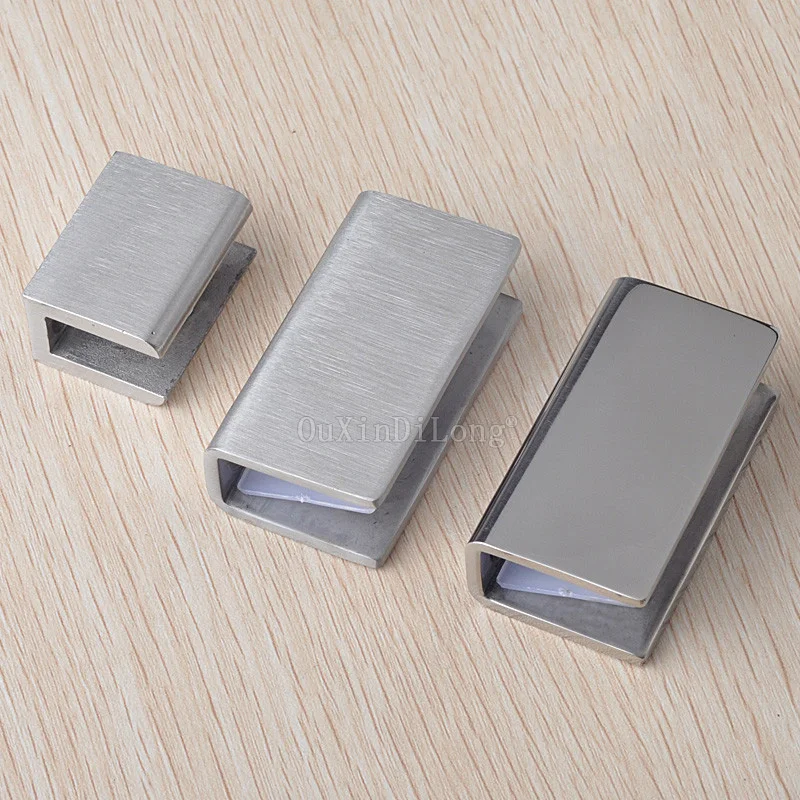 10PCS Square Shape Stainless Steel Glass Clamp Gla...