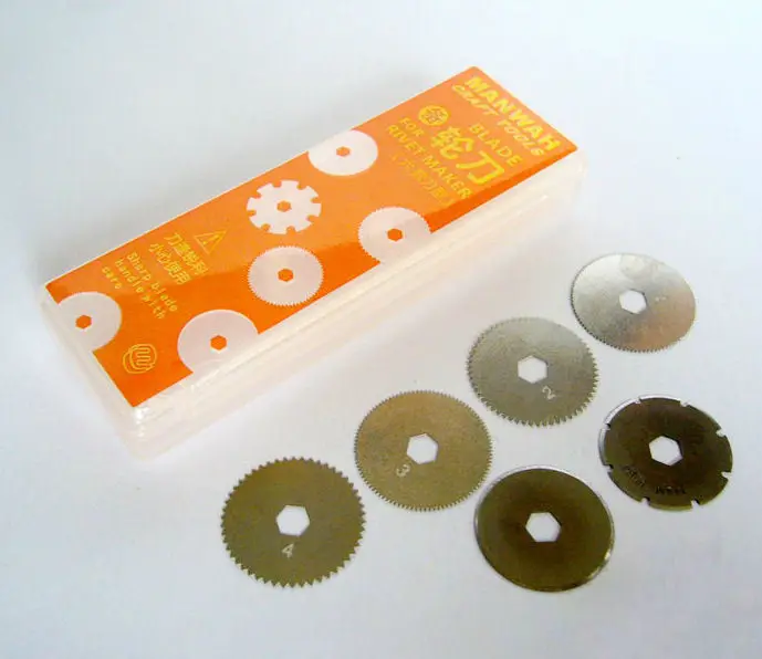 

High Carbon Steel, Stainless Steel MANWAH MW-2171 Spare Blades for Model Rivet Maker,Special Tools Series for Model Craft