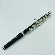 MeeLe Piccolo композитный дерева тела и головы посеребренные клавиши с кожаный чехол