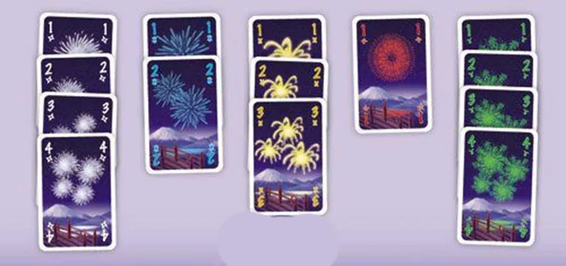 Настольная игра 2 5 игроков HANABI карты игры легко играть смешные для
