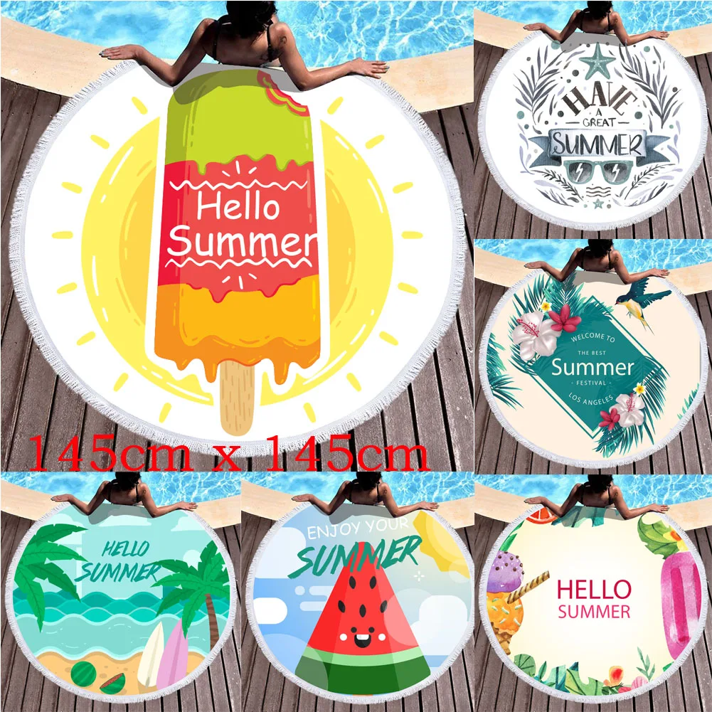 Новая мода крутой открытый прекрасный фруктовый пляжный Одеяло Портативный коврик для кемпинга пикника Путешествия 10 стилей 145X145 см Коврик