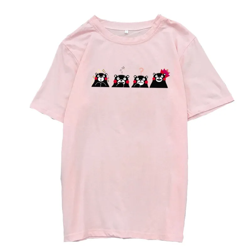 Kpop Halajuku милая хлопковая Футболка с принтом Kumamon свободная повседневная Корейская