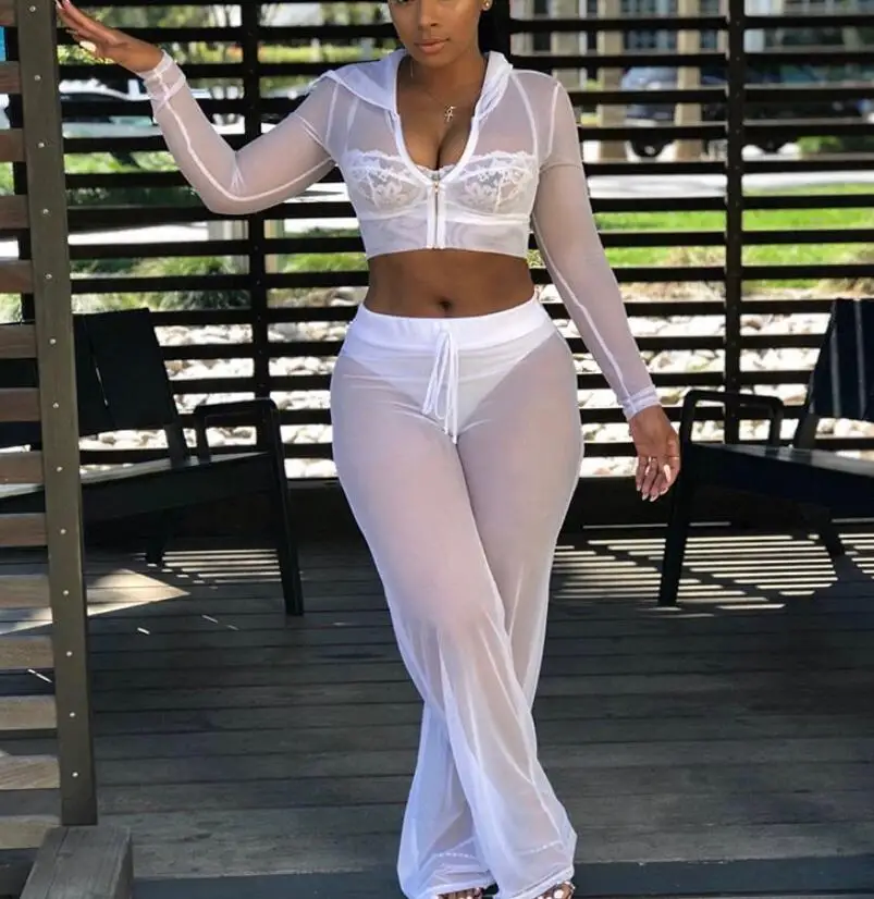 

Fashion casual mesh short jacket with hat set Explosion models multi-color slim pants suit wholesale discount
