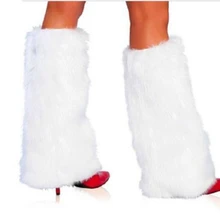 3 вида цветов сексуальные искусственные меховые ножки гетры Rave Fluffies леди крышка ботинка Санта Рождество