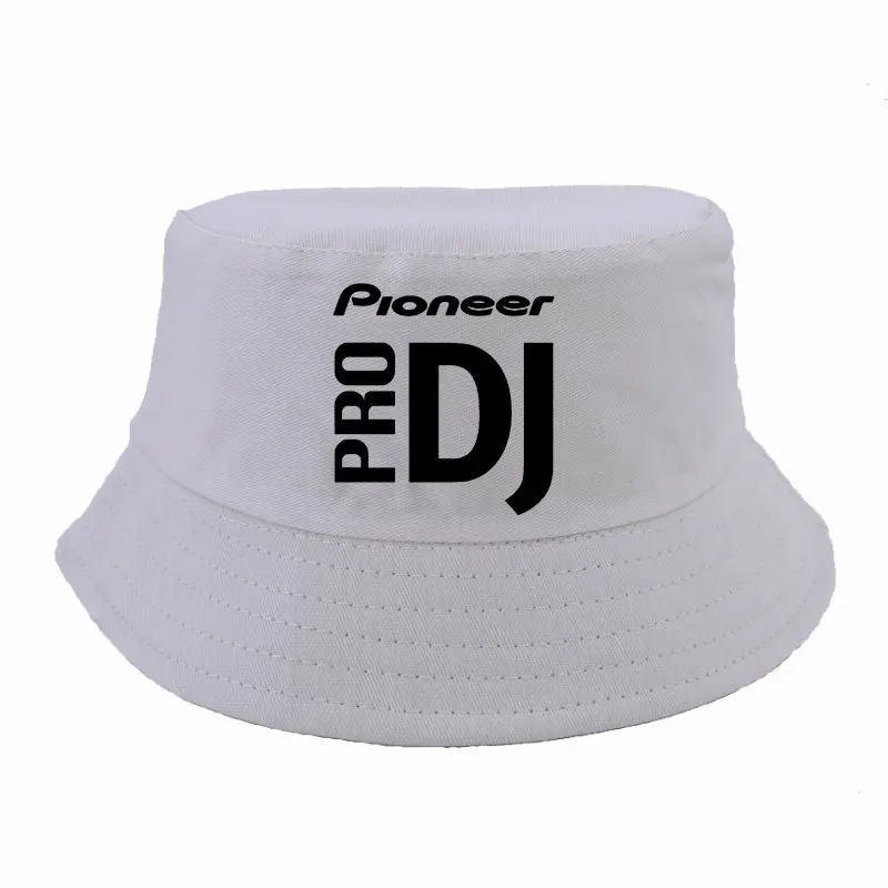 DJ стильная Пионерская Кепка, летняя крутая шляпа от солнца, женские мужские шляпы с принтом Pioneer DJ PRO, Рыбацкая шляпа, Панама, Панама, bone - Цвет: Бежевый