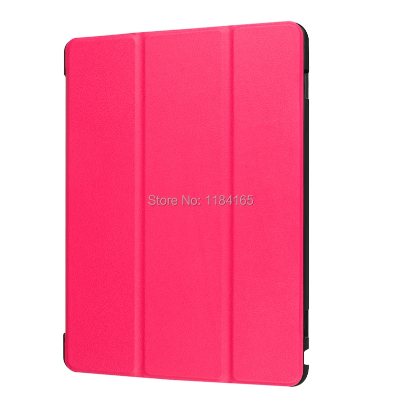 KTG1214M_1_Ultra thin 3 fold Leather Case with Smart Sleep Cover & Stand for Huawei MediaPad M3 Lite 10 protective cover skin case