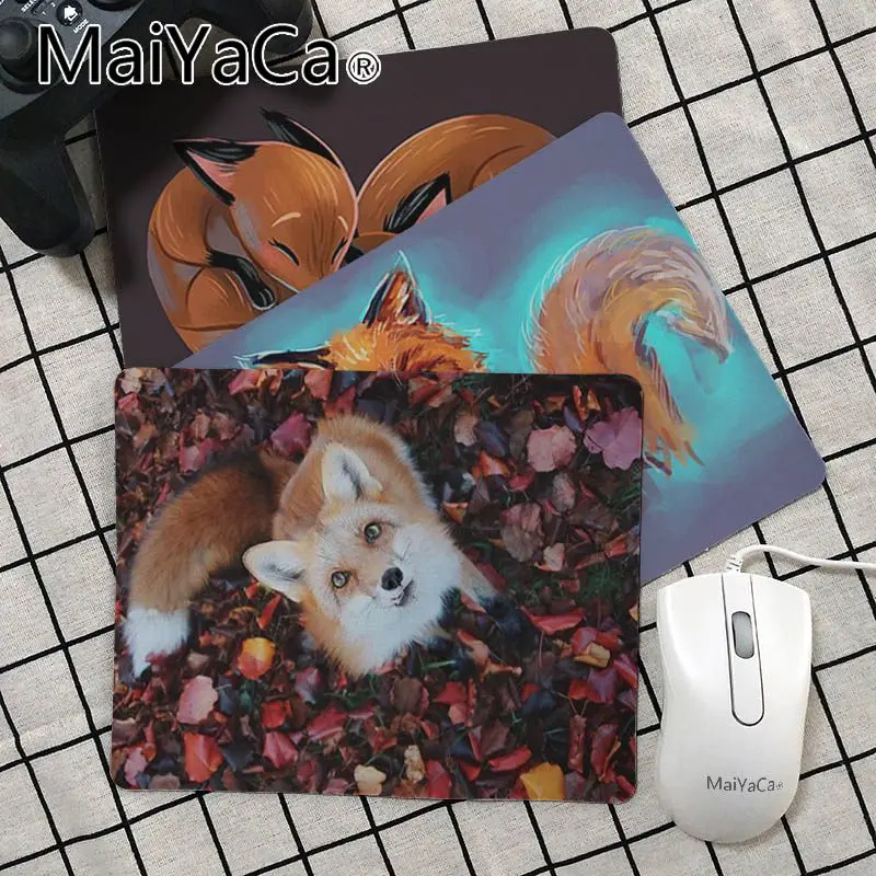 Maiya Подарочный коврик для мальчика, милая лиса, высокоскоростной коврик для мыши,,, игровой коврик для мыши