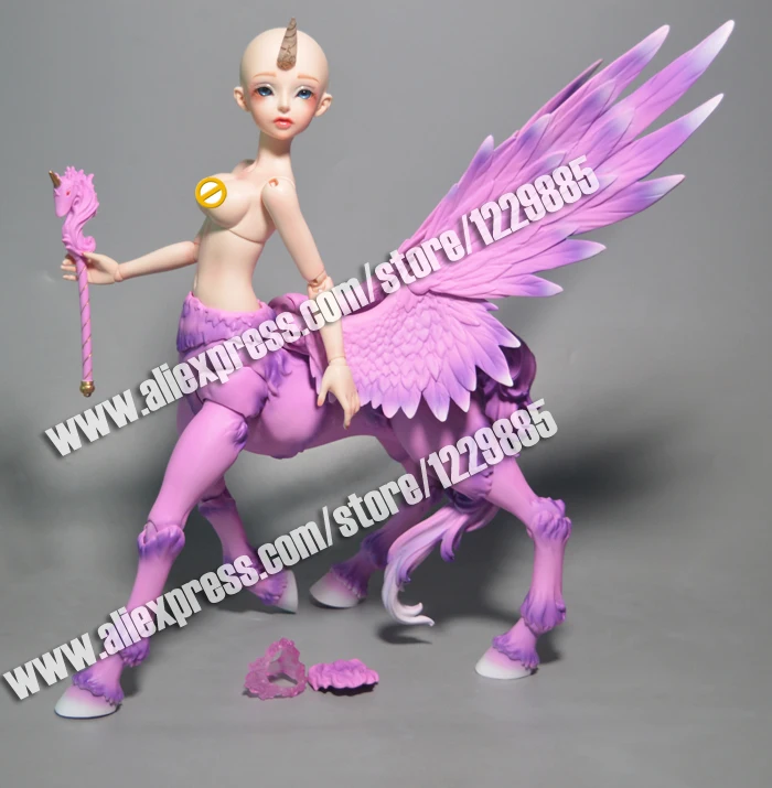 Фантазийная девочка Lucywen HeHeBJD (голова + тело лошади крыло) и полный комплект