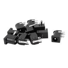 10pcs 3 Pin PCB Mount 5.5×2.1mm Female DC Power Jack Socket Connector
