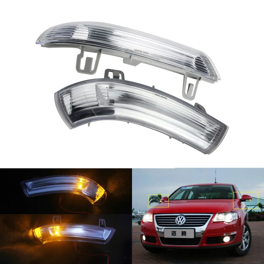 ANGRONG 2x переднее крыло зеркало поворотный сигнал лампы для VW MK5 Golf Passat EOS Jetta