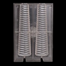 Plastic Spiral Rod Shape Candle Mould Mold For DIY Candle Making 135x29x18mm