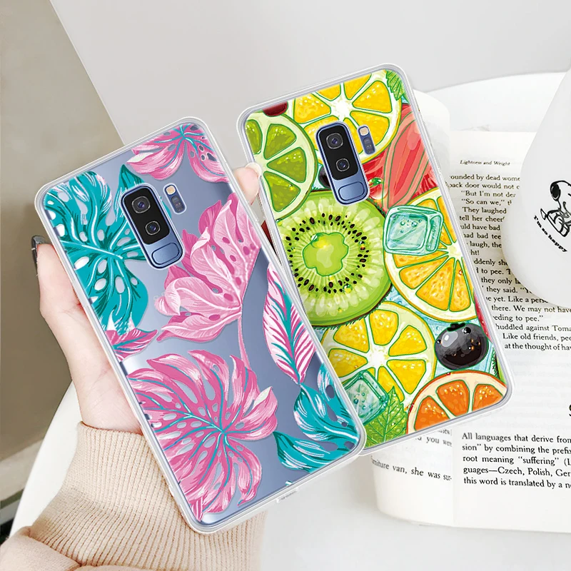 Soft Silicone Cases For Samsung Galaxy S9 S8 S10 Plus S7 Edge Note 9 8 Cartoon TPU Printed Protective Fundas For Samsung A50 A30