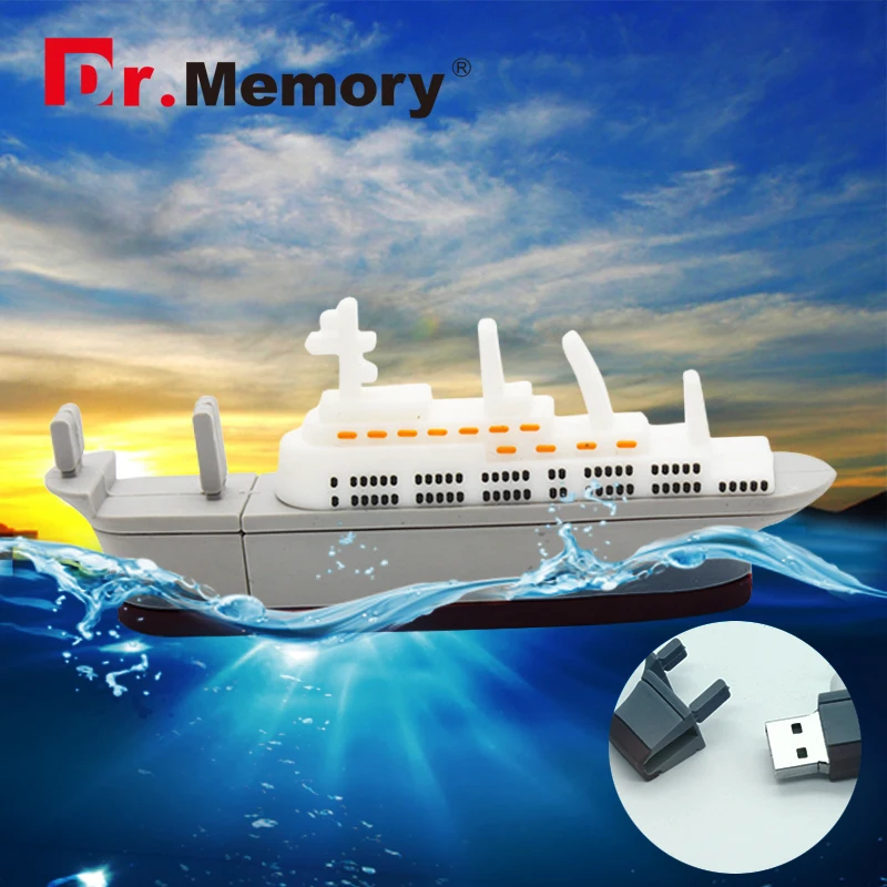 Модный крутой корабль лодка мультфильм USB флэш накопитель 128 Мб 16 ГБ 32 64 Гб карта