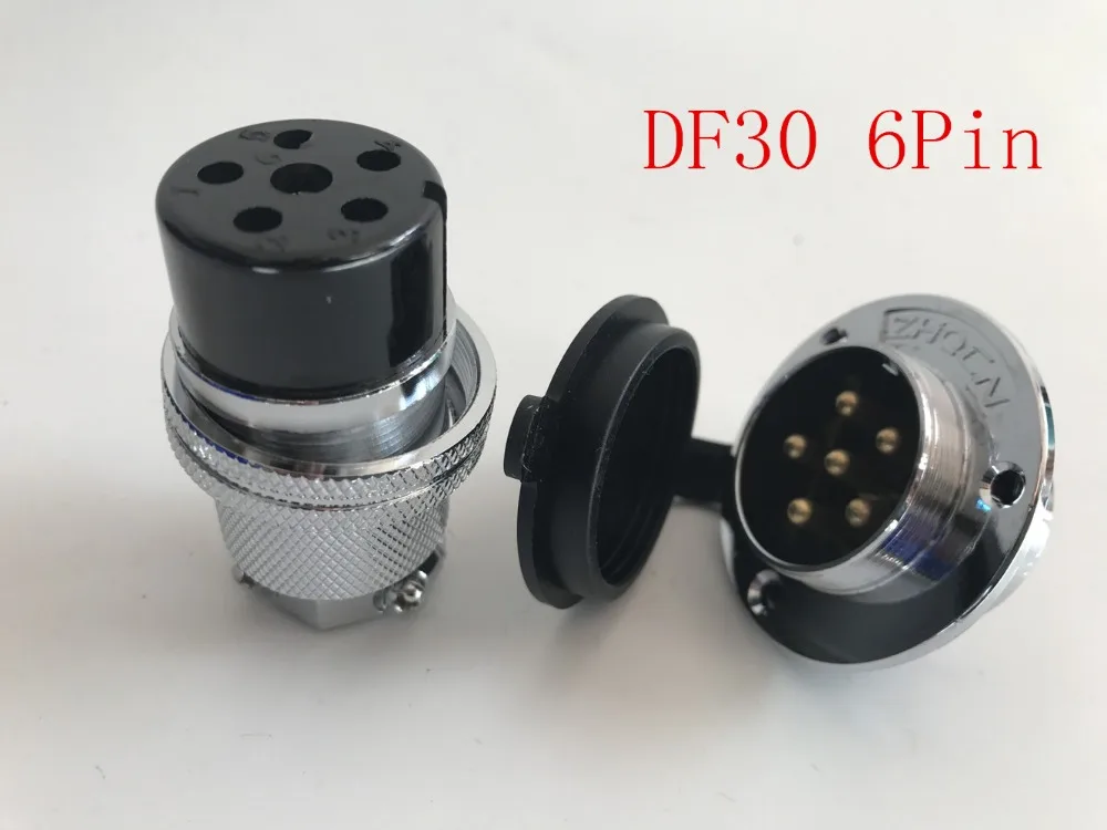 Flange Aviation plug Ham Radio 30mm Panel Mount GX30 2Pin Waterproof Connector