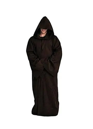 

Movie Star Wars Cosplay Costume Kenobi Darth Vader Jedi TUNIC Adult Men Hooded Robe Cloak Outfit Halloween Cosplay Costumes