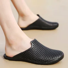 Сад слипоны кросы водонепроницаемая обувь Для мужчин быстрое высыхание летние пляжные угол тапочки плоские дышащие сандалии для прогулок обувь Садоводство