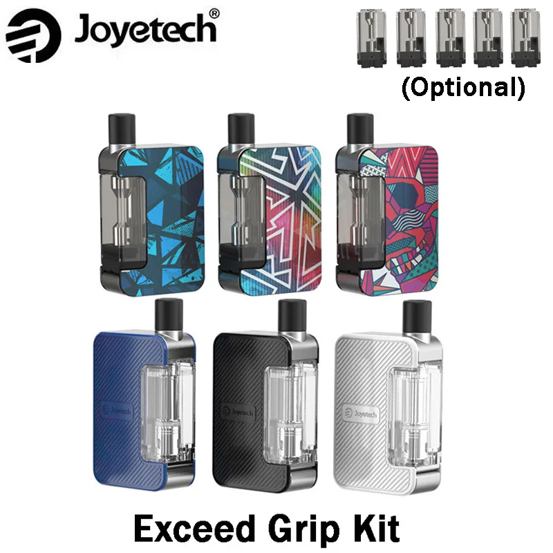 

Original Joyetech Exceed Grip Starter Kit 20W Grip Box MOD 4.5ml Pod Cartridge E Cigarette Vape With 1000mAh Built-in Battery