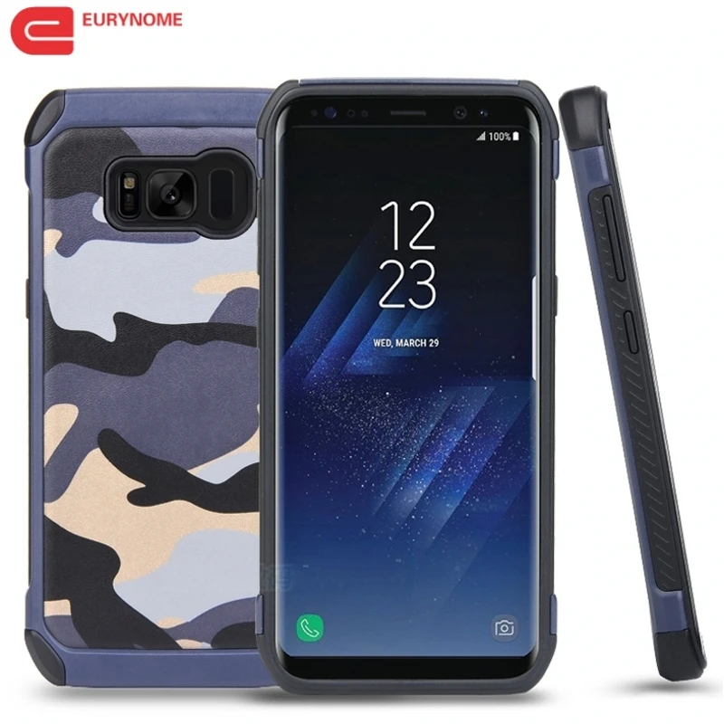 Heavy Duty Armor Case For Samsung Galaxy S8 Camouflage 2 IN 1 Shock