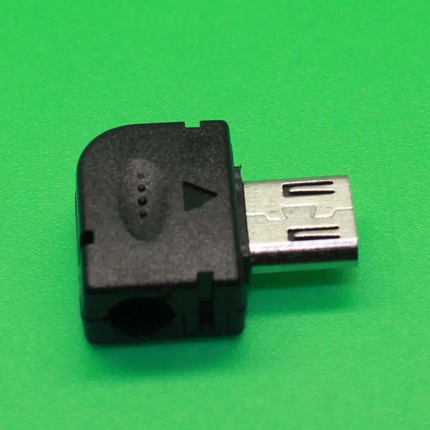 

Wholesale new 10sets Micro USB 5 Pin Port Male Plug Socket Connector Right Angle & Plastic Cover