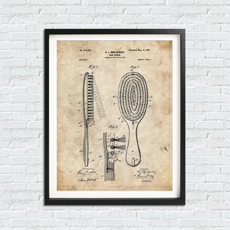 Bathroom Blueprints Poster Canvas Prints