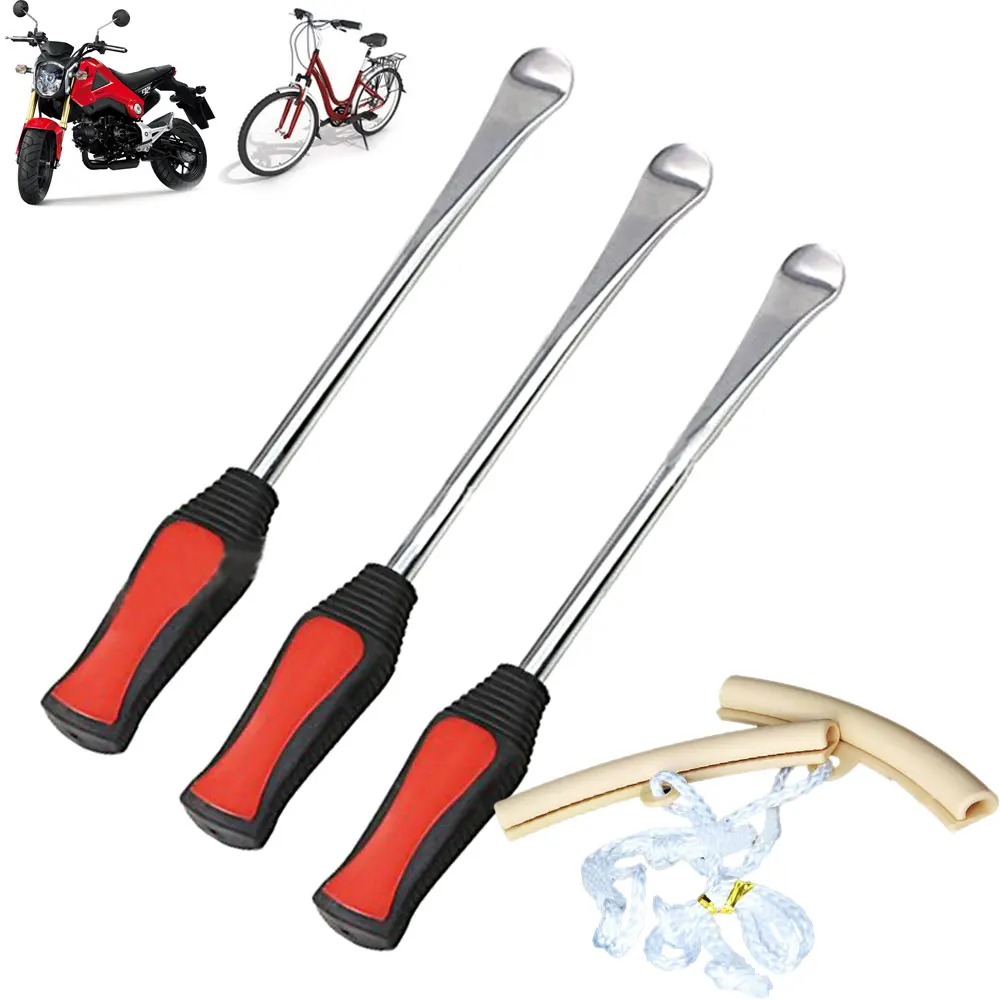

Professional the 3 Leverage Tire Spoons Lever Iron+2t Rim Protector Tool Kit Motorcycle Bike Tire Changing Removingk Kit DXY88