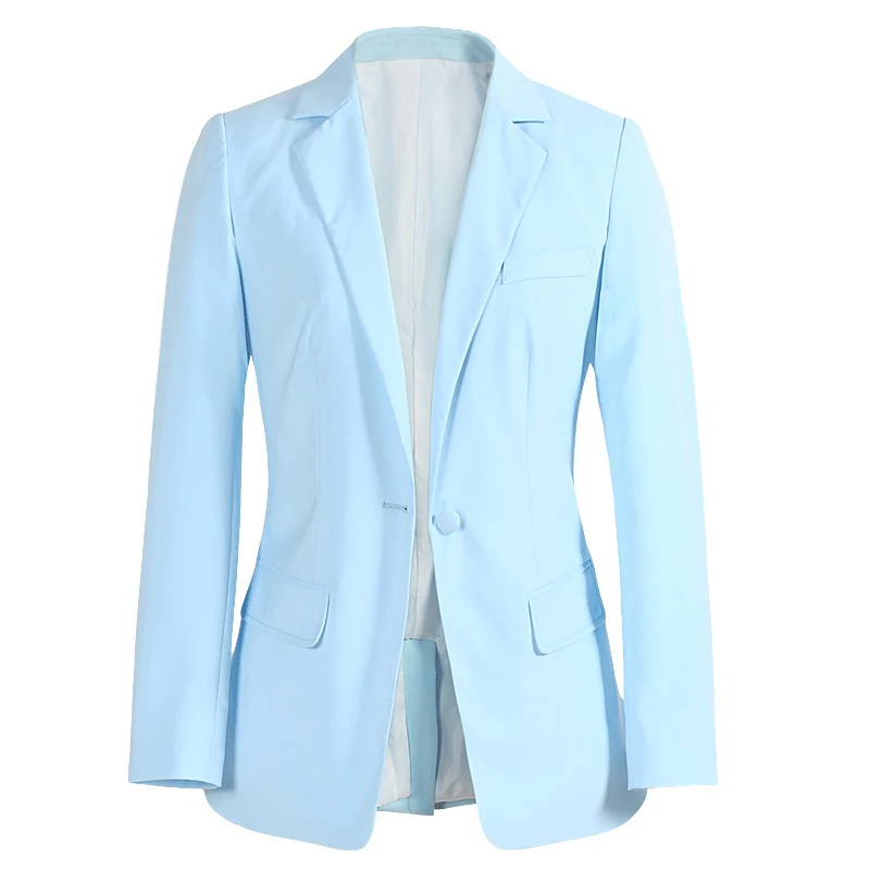 sky blue womens blazer