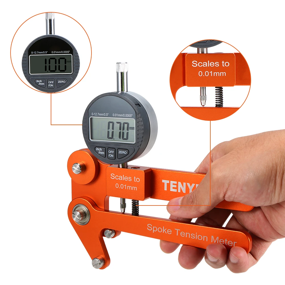 Спица велосипедного колеса Tensiometer велосипед спица измеритель натяжения колеса велосипеда строителей инструмент измерения