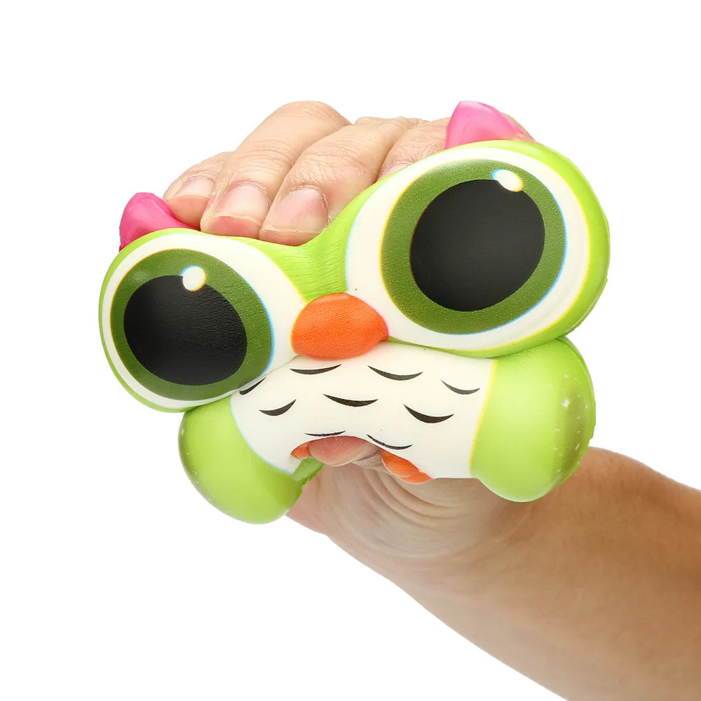 1 шт. Очаровательная Сова Squishy медленный рост Мультфильм Squishy Toy сжатие антистресс игрушки цыпленок забавная рельефная игрушка-15